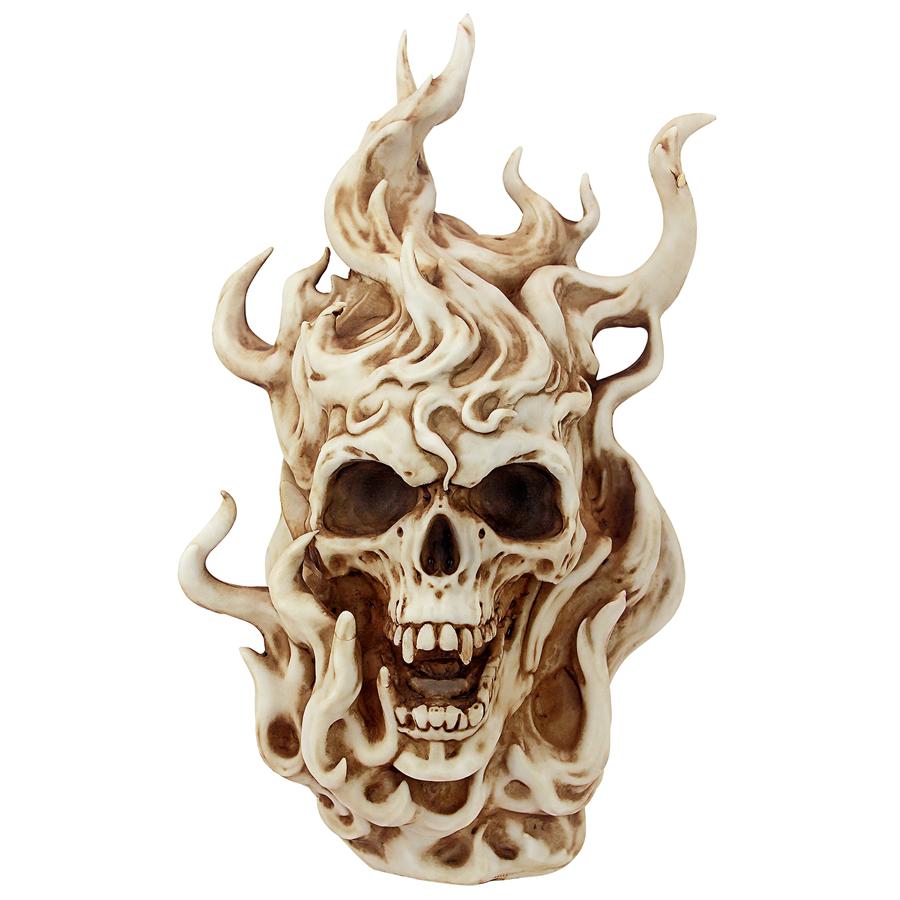 HELLS FLAMES VAMPIRE SKULL STATUE