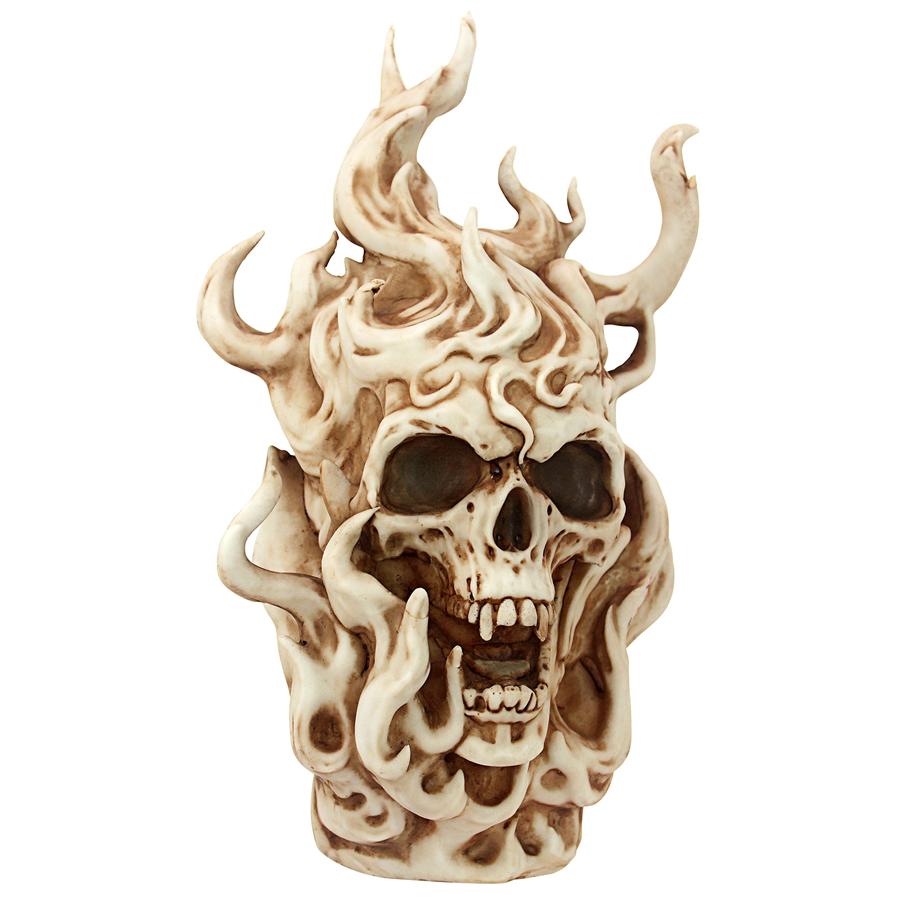 HELLS FLAMES VAMPIRE SKULL STATUE