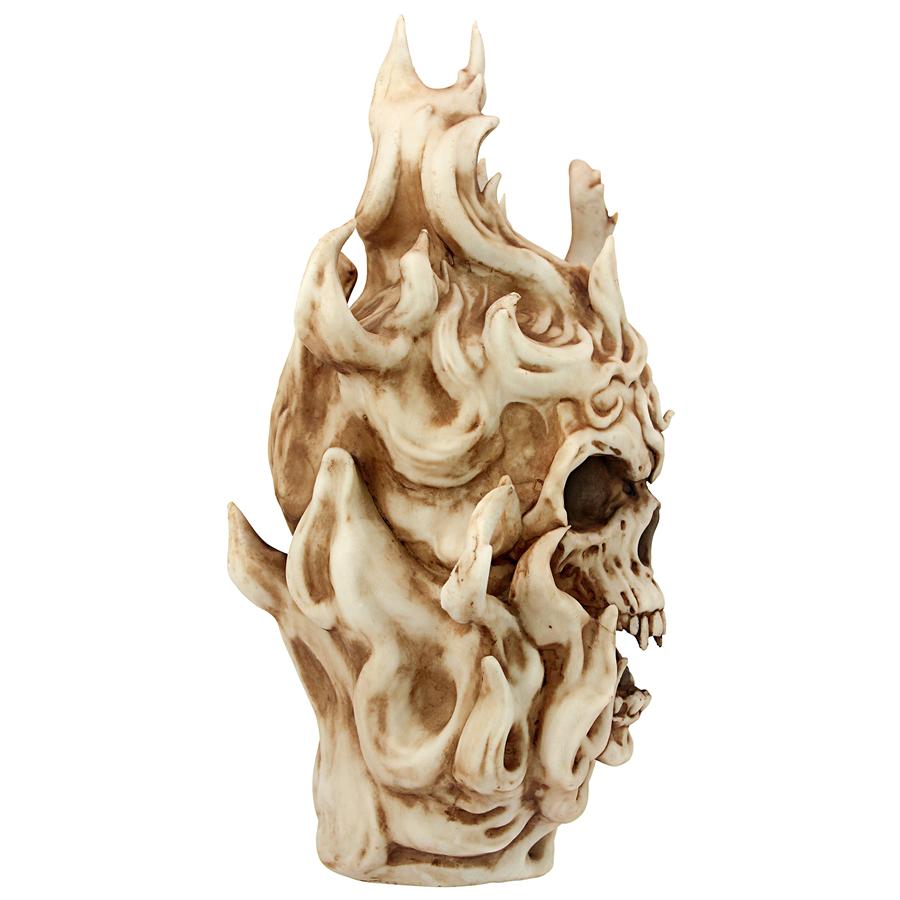 HELLS FLAMES VAMPIRE SKULL STATUE