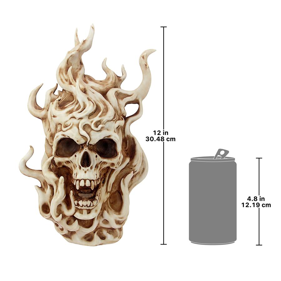 HELLS FLAMES VAMPIRE SKULL STATUE