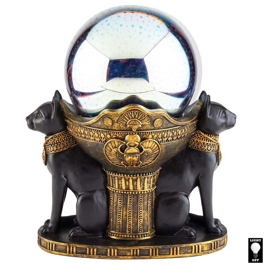 EGYPTIAN CAT GODDESS BASTET GLOBE LIGHT