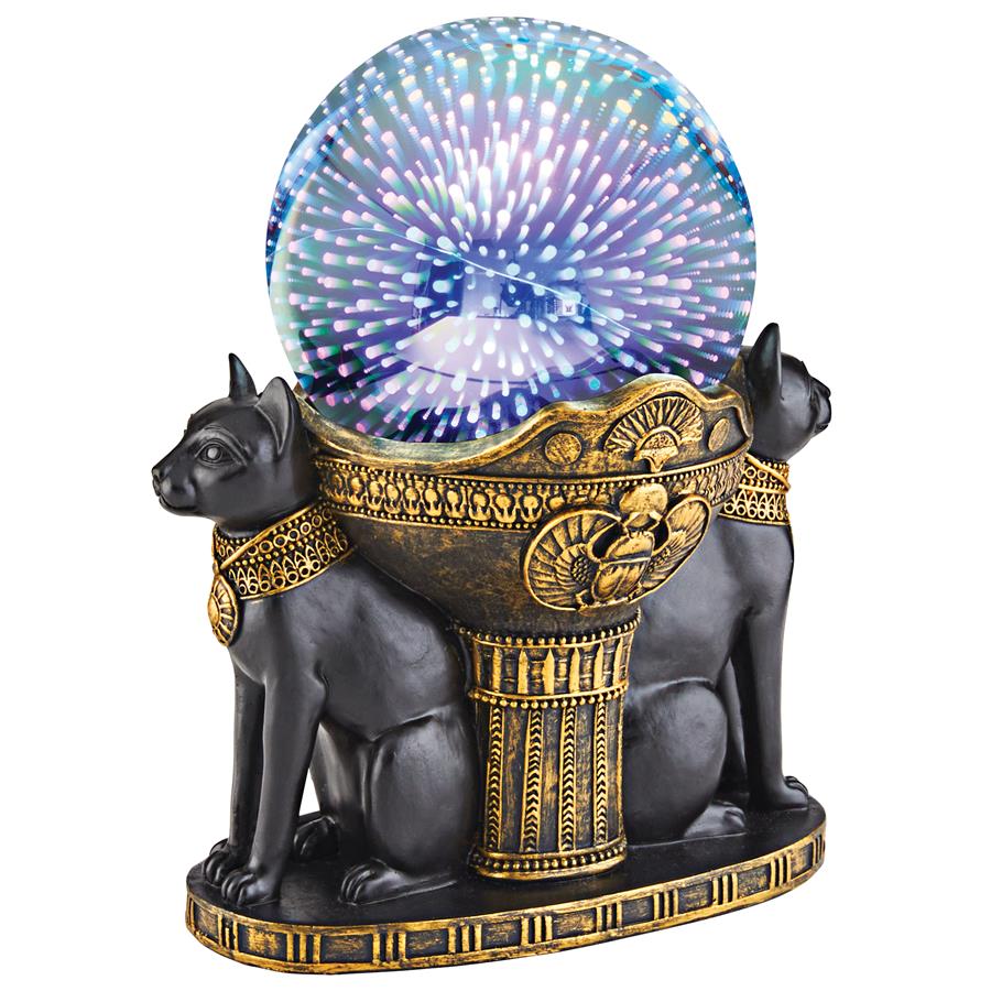 EGYPTIAN CAT GODDESS BASTET GLOBE LIGHT