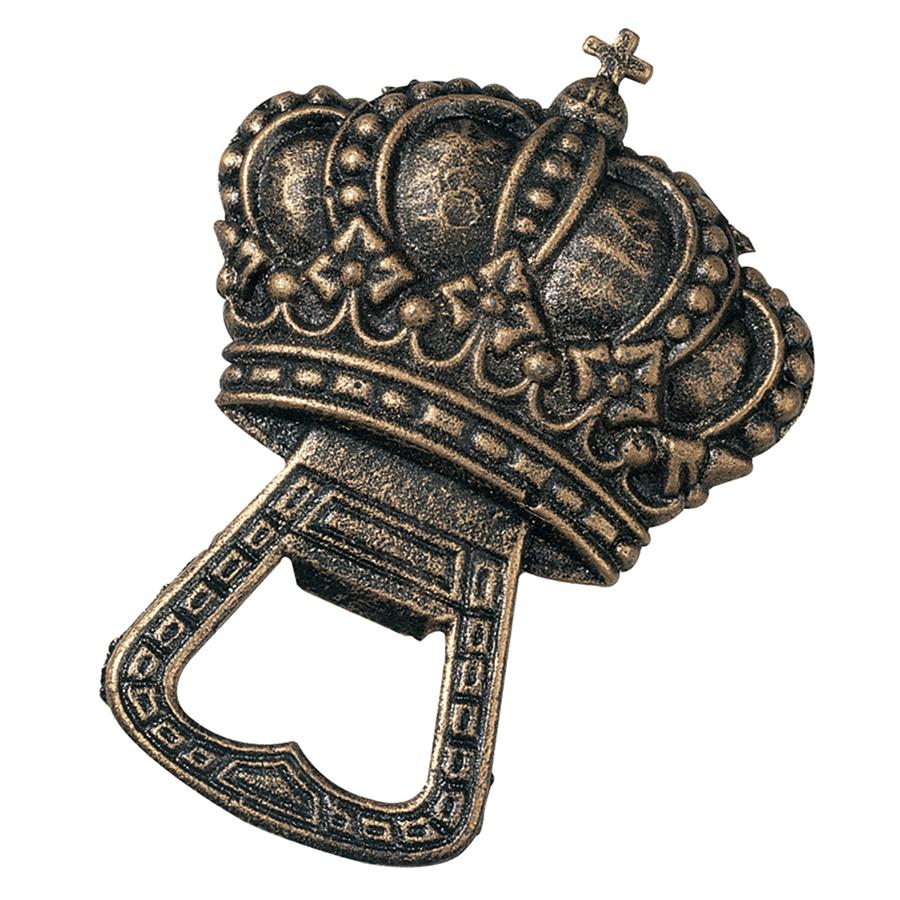 KINGS CROWN CAST IRON BOTTLE OPENER