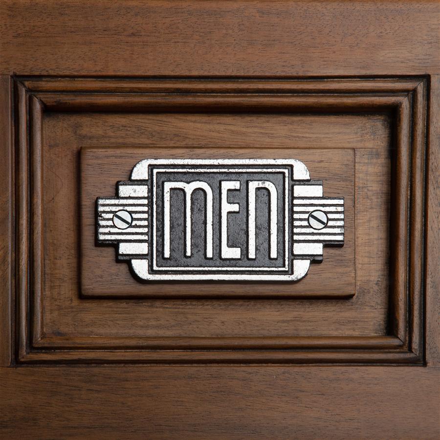 ART DECO MENS ROOM DOOR SIGN