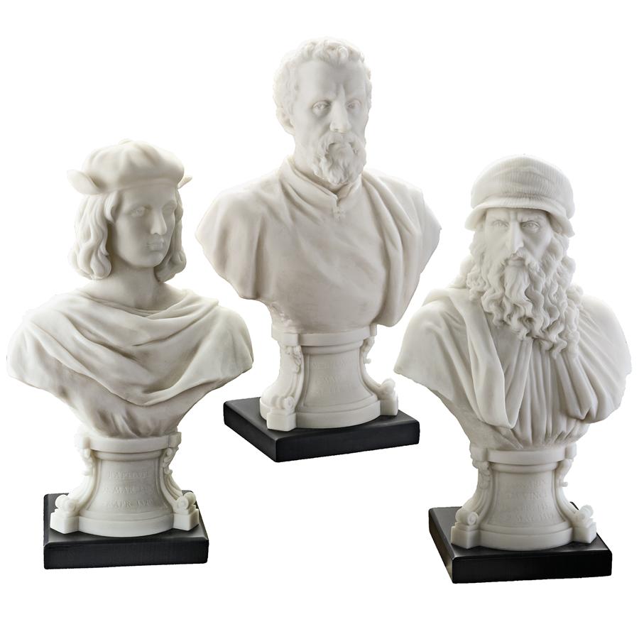 S/3 RENAISSANCE MASTERS BUSTS