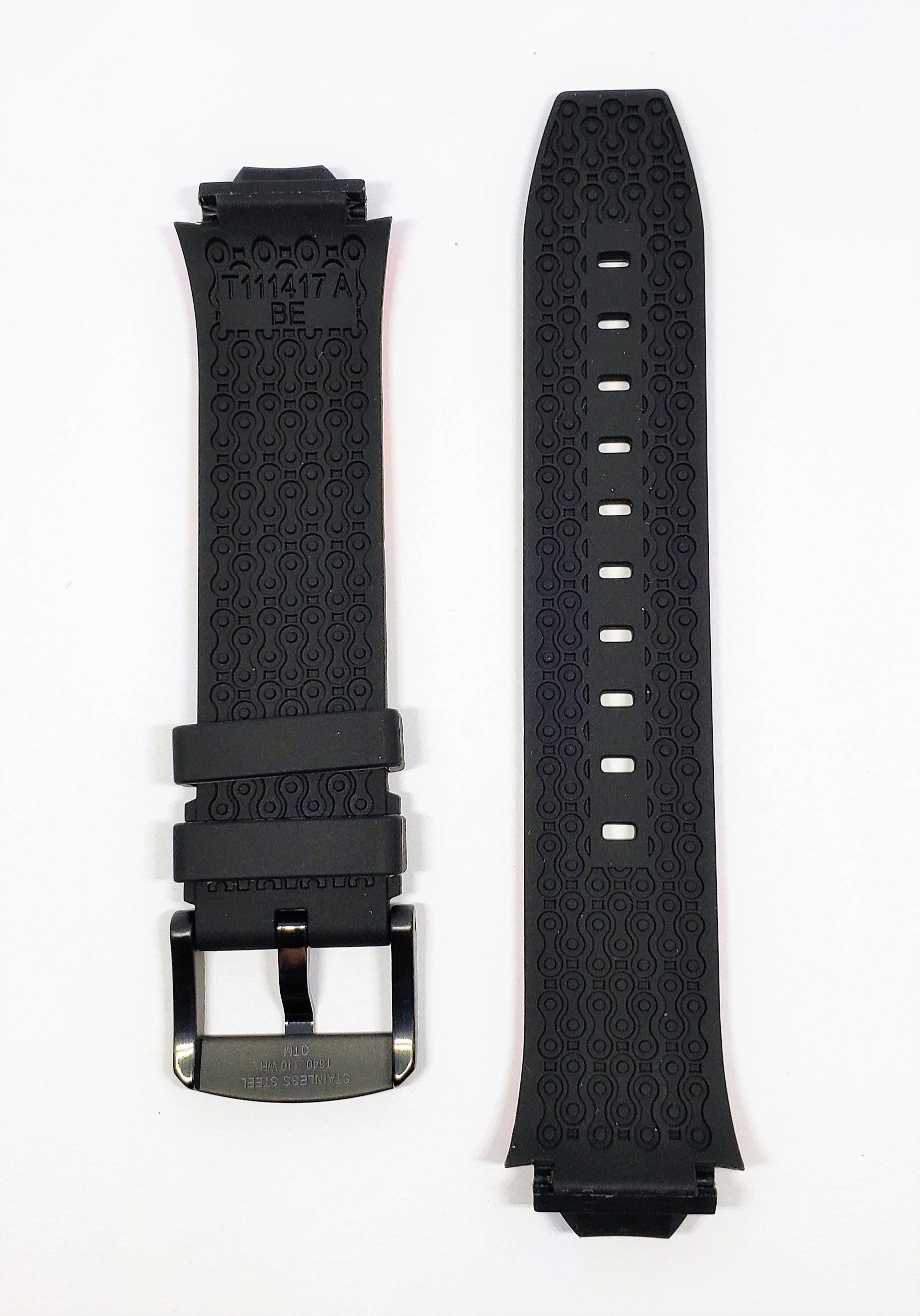 Tissot T-Race Cycling T111417A Black / Red Rubber Band Strap