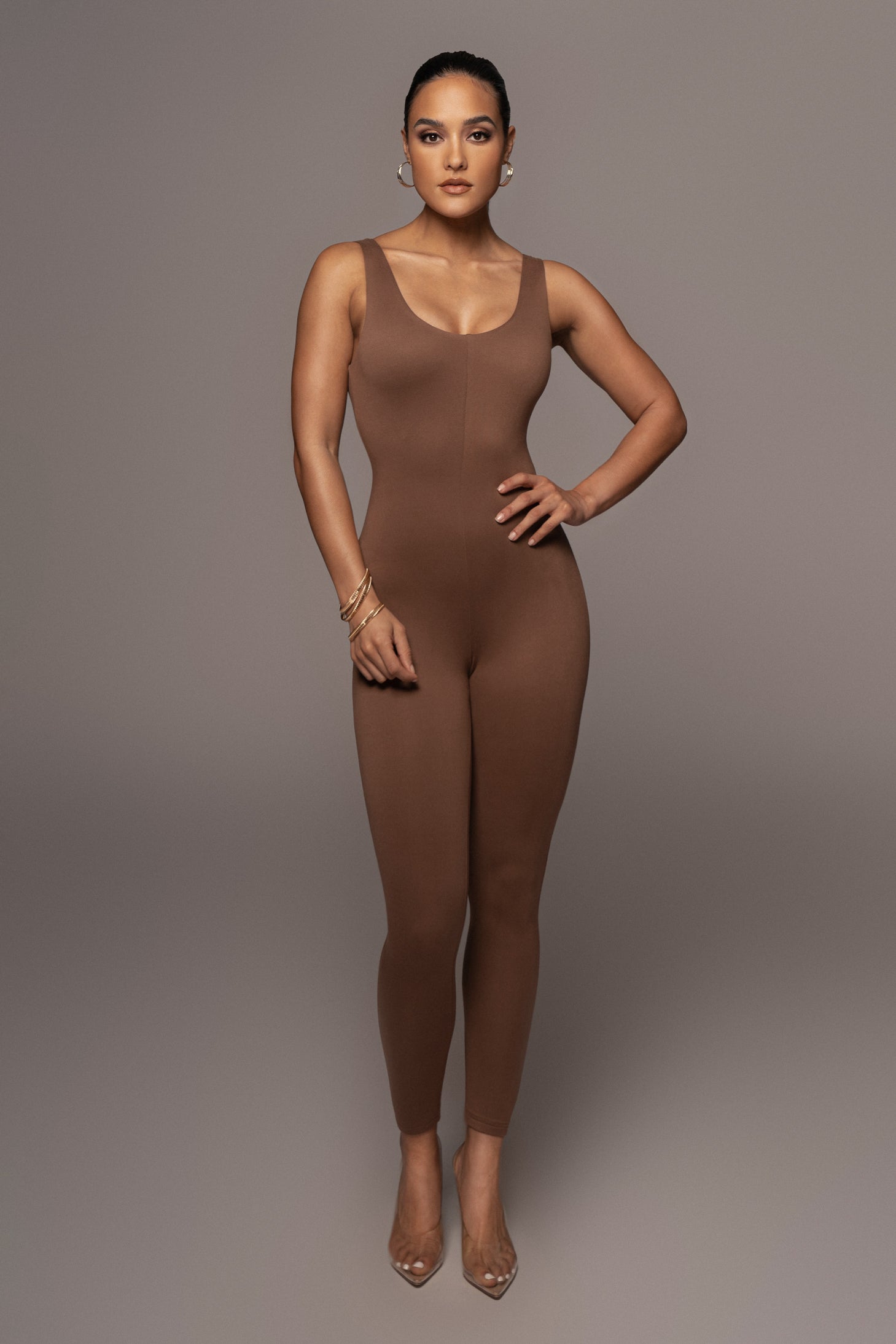 Pecan Alo Double Layer Jumpsuit