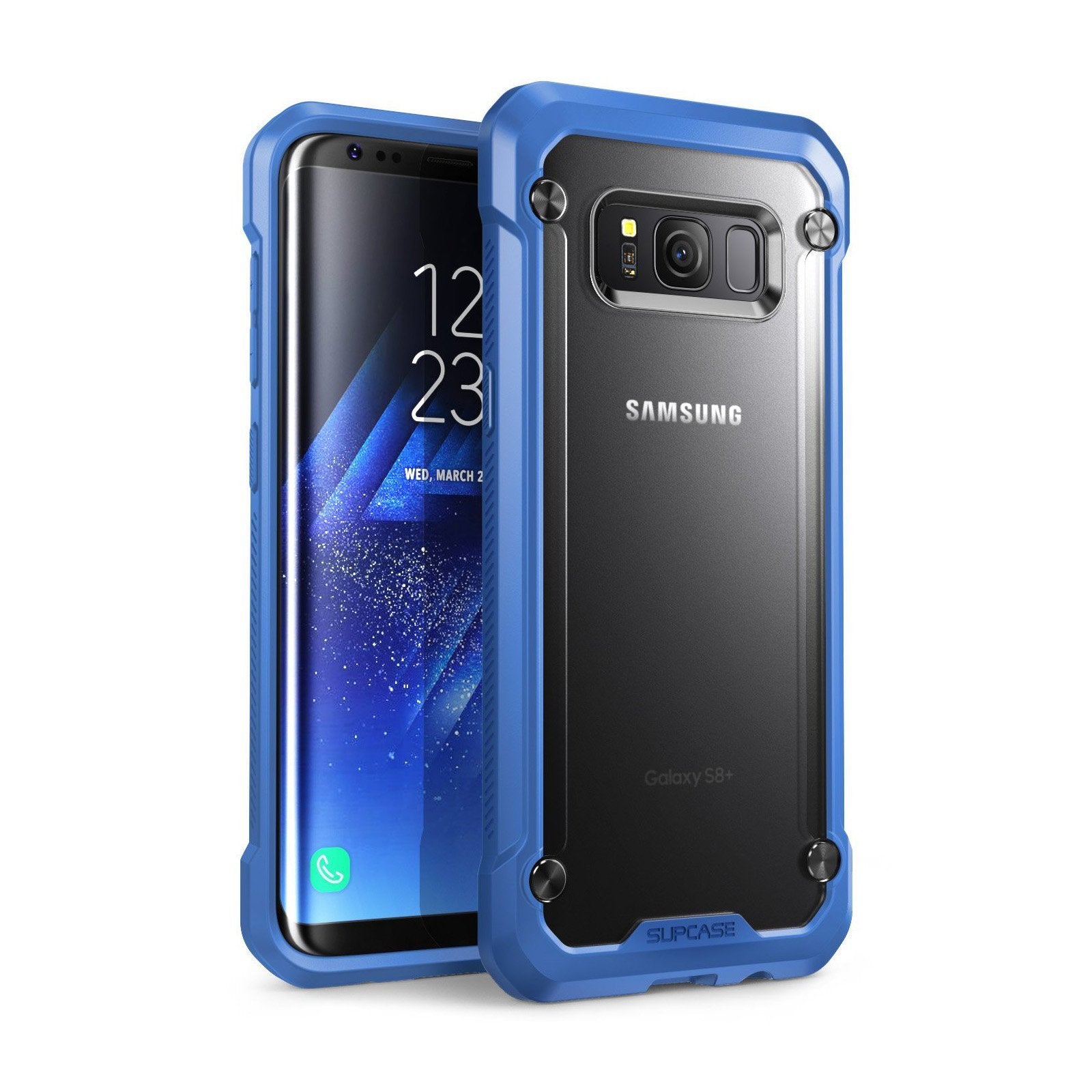 Galaxy S8 Plus Unicorn Beetle Hybrid Protective Bumper Case-Blue