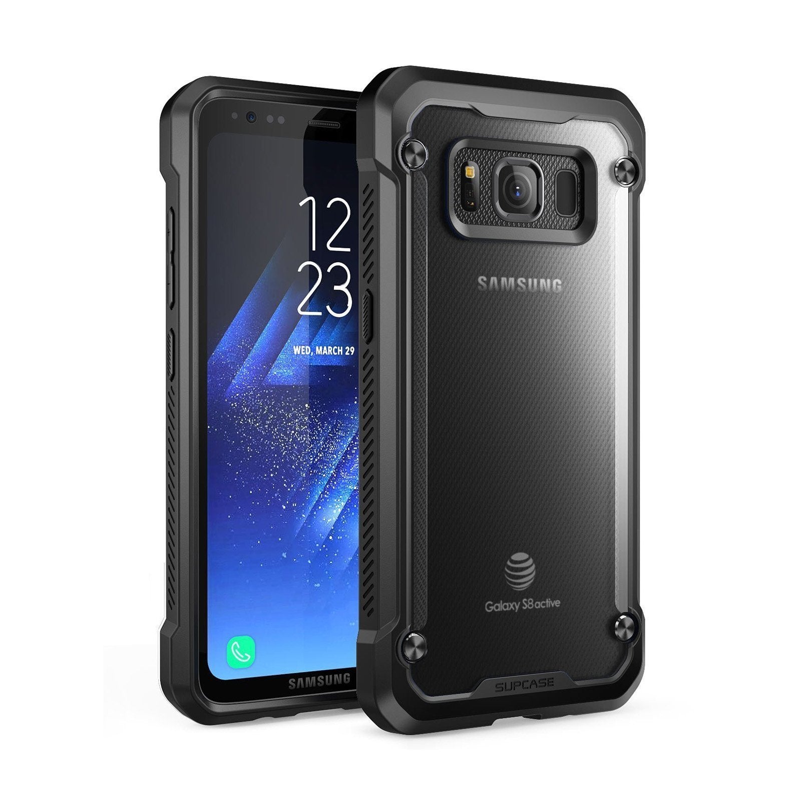 Galaxy S8 Active Unicorn Beetle Hybrid Protective Bumper Case-Frost