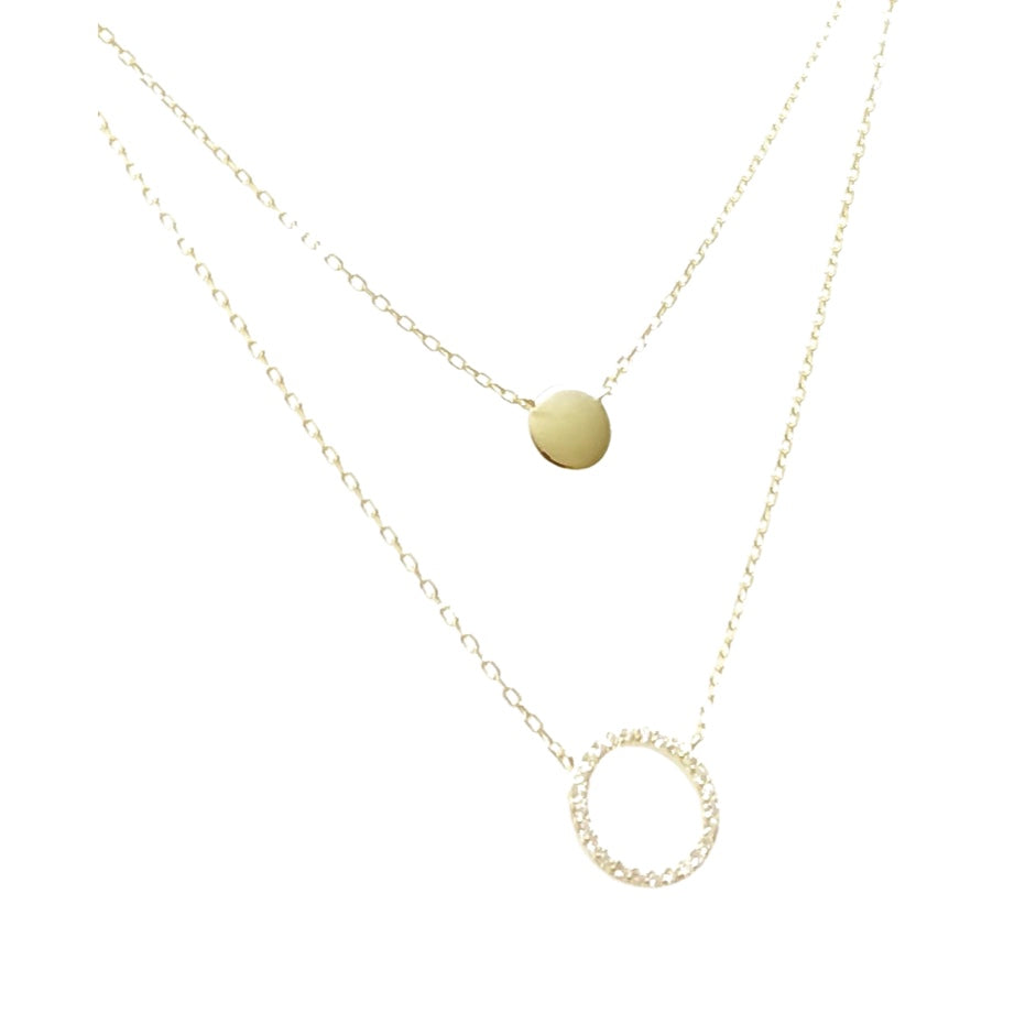 Double Chain Gold Necklace