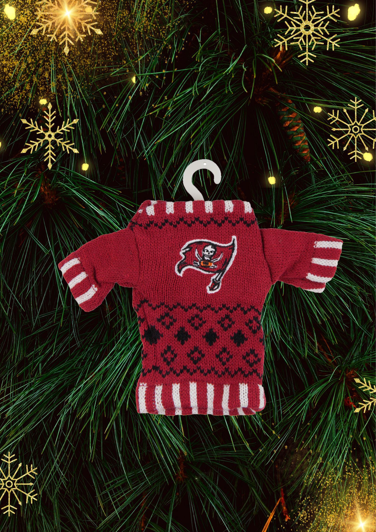 Tampa Bay Buccaneers - Knit Sweater Ornament 6 Pack - OS / Multicoloured