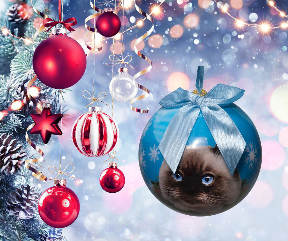 Himalayan Cat Christmas Ball Ornament 3 Pack - OS / Multi