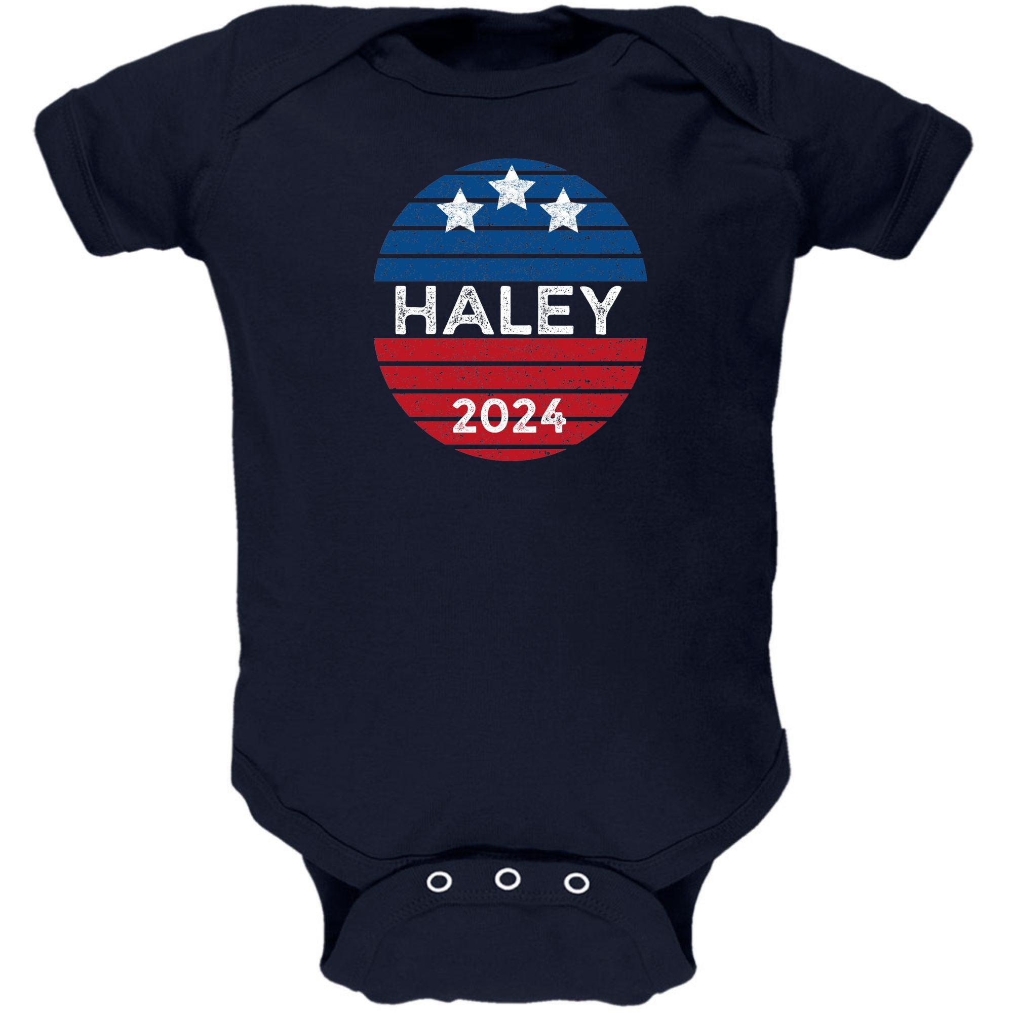 Election 2024 Nikki Haley Patriotic Vintage Sunset 2024 Baby One Piece