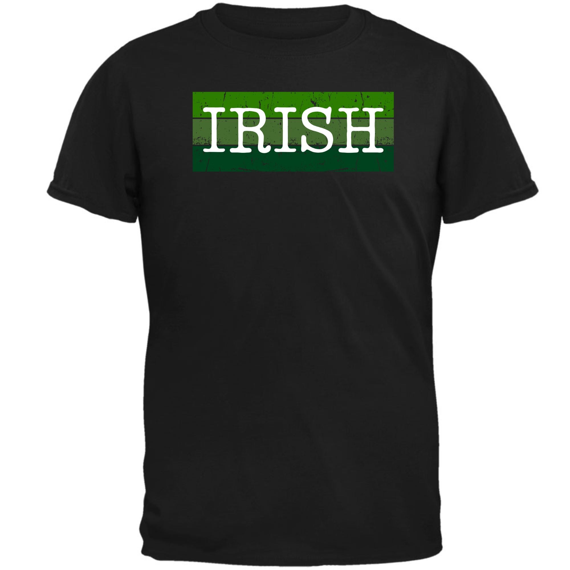 St Patricks Day Distressed Irish Typeset Mens T Shirt