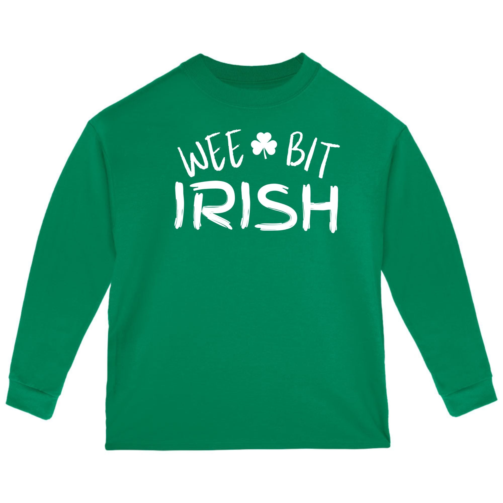 St Patricks Day Wee Bit Irish Toddler Long Sleeve T Shirt