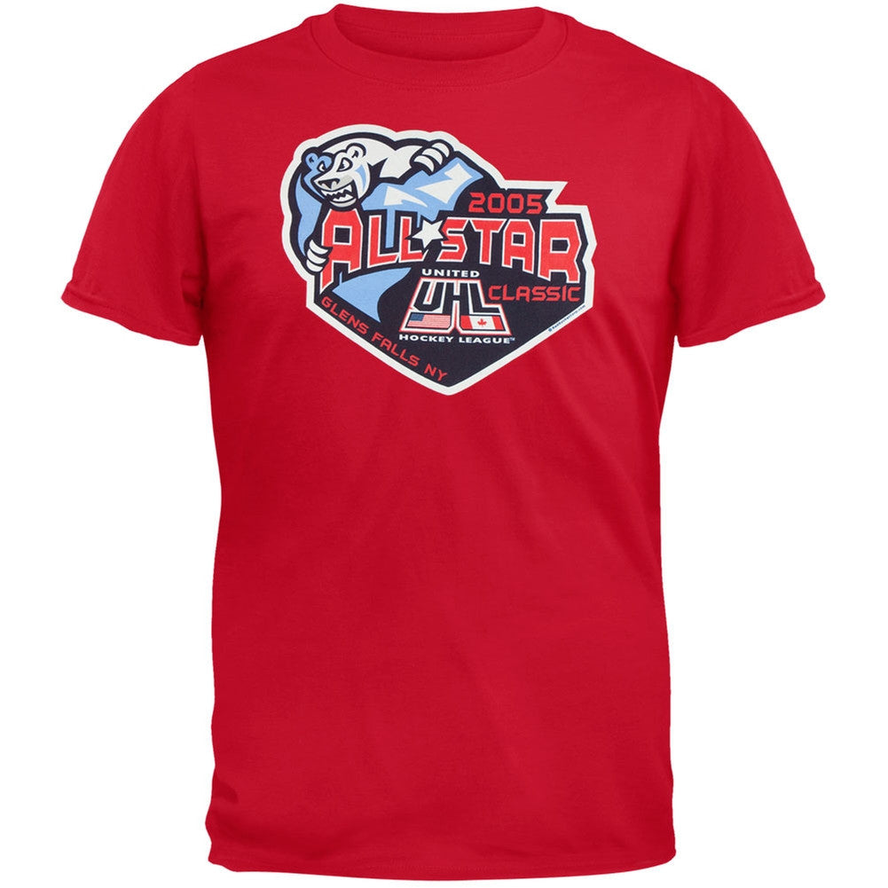Adirondack Frostbite - 2005 UHL All Star Classic Red Adult T-Shirt
