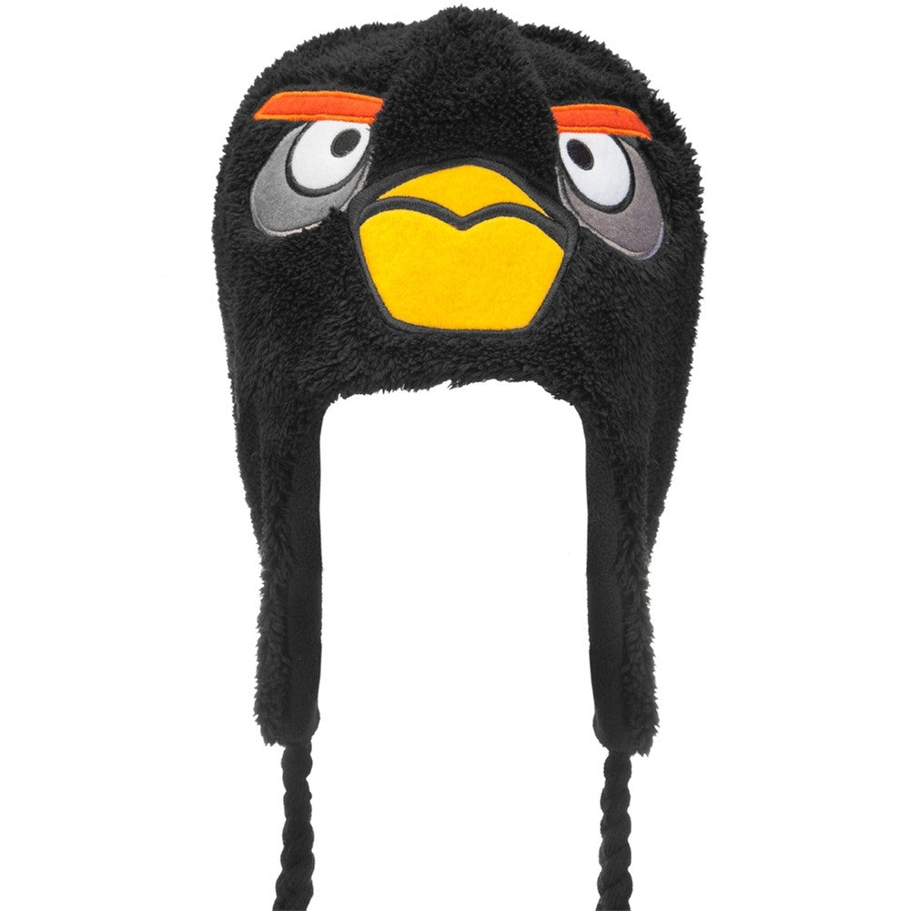 Angry Birds - Black Bird Big Face Plush Peruvian Hat