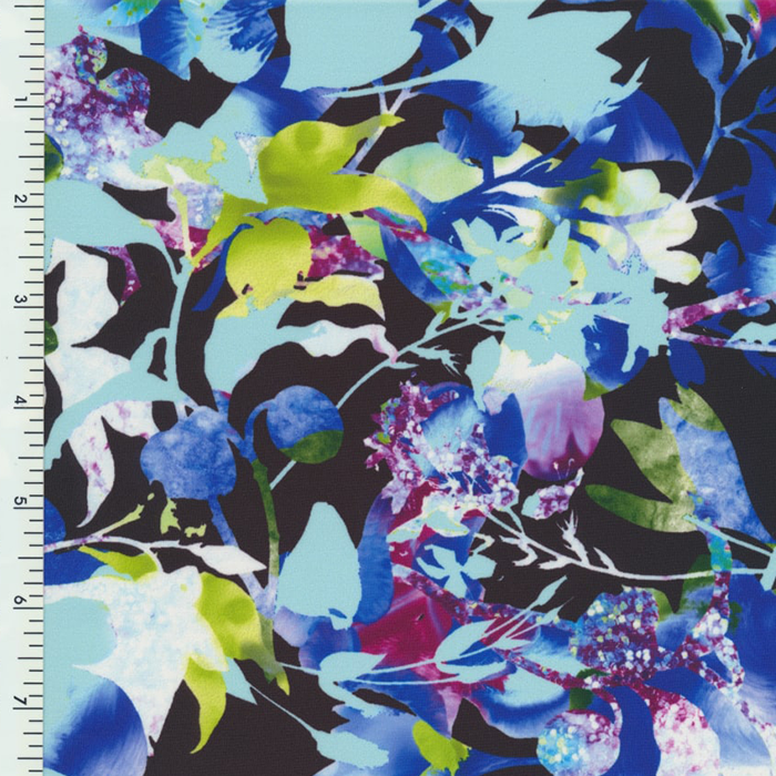 40199 Color 1026 Rush Floral Poly Spandex