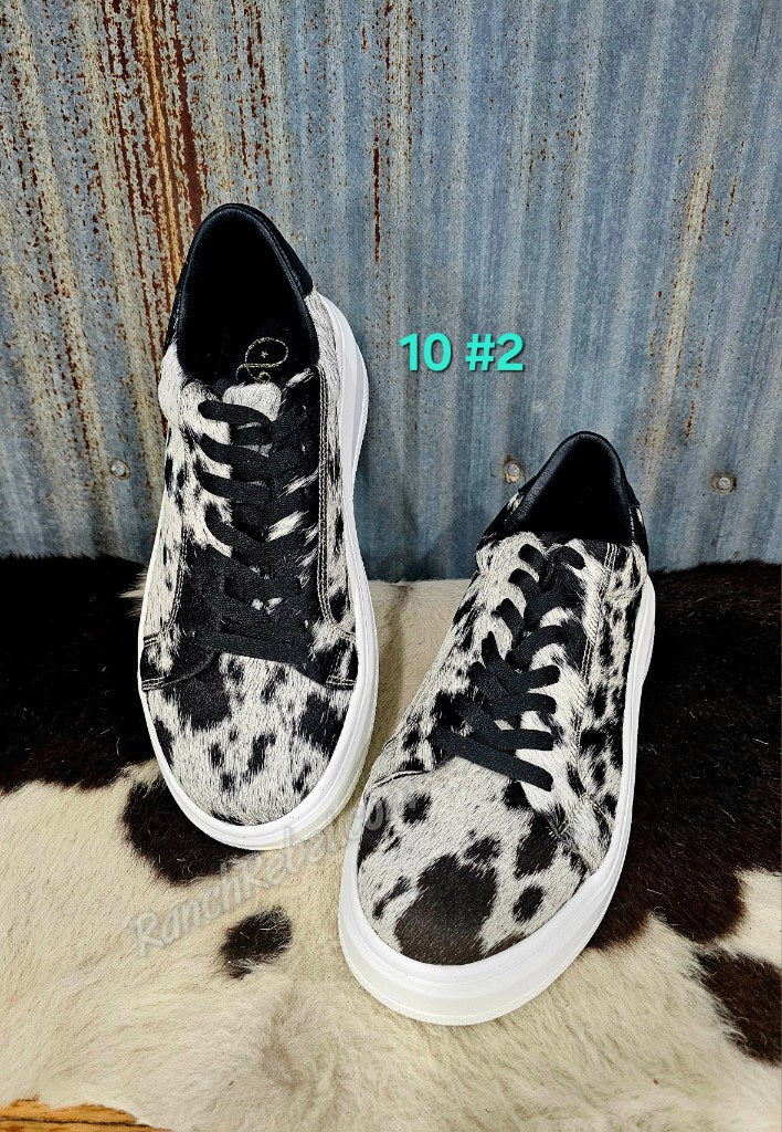 Julia Cowhide Sneakers #5423