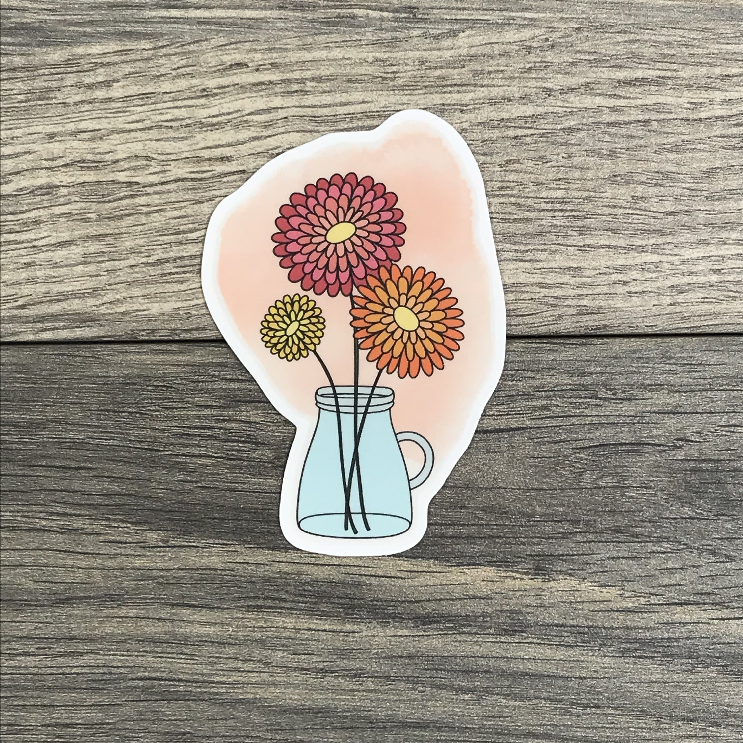 Zinnia Sticker