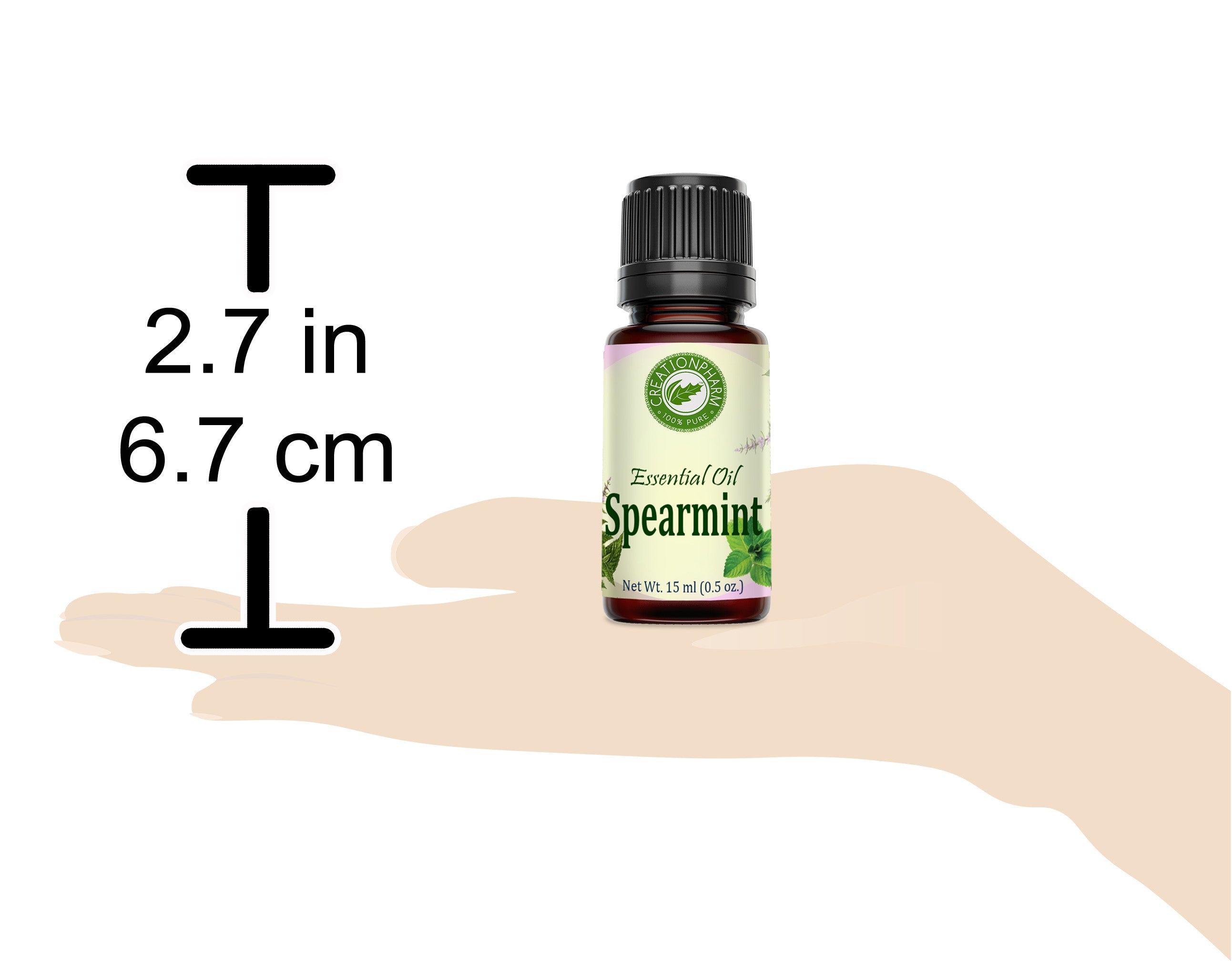 Spearmint Essential Oil 100% Pure Creation Pharm -  Aceite esencial de menta verde