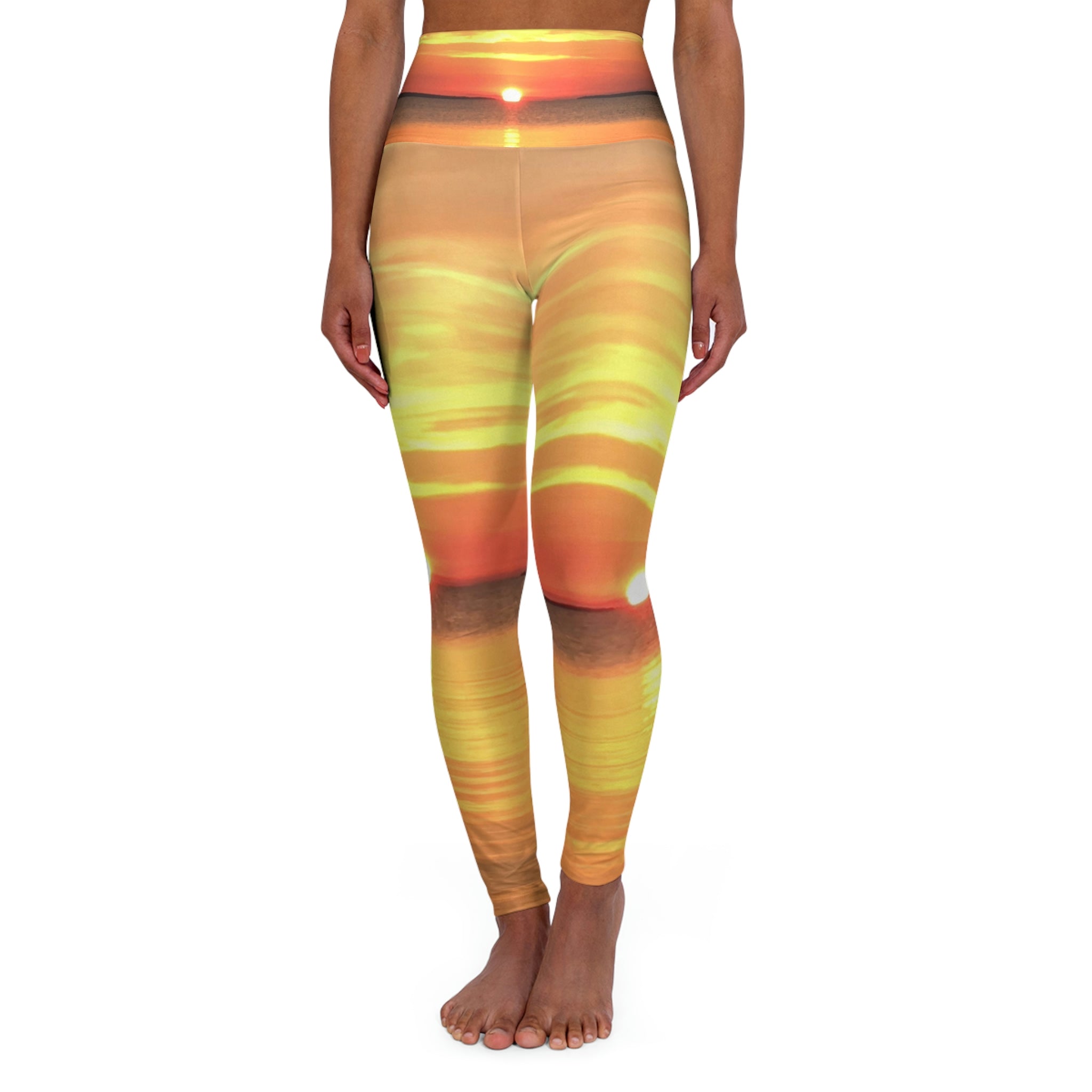 High Waisted Yoga Leggings (AOP)