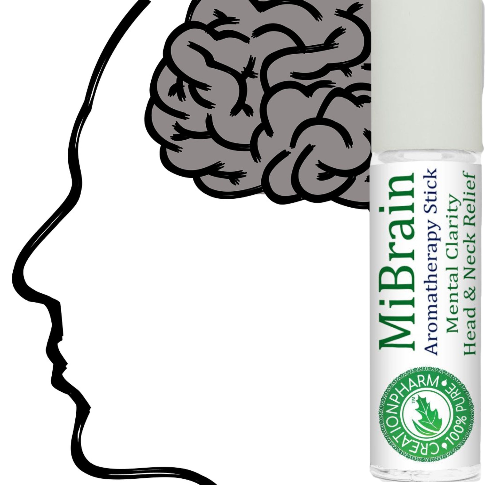 MiBrain Aromatherapy Stick Roll-On 10 ml (0.3 oz)