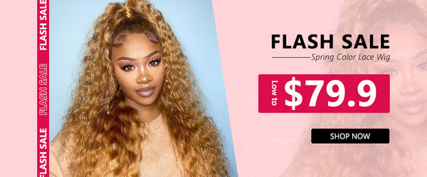 $79.9 FLASH SALE for Rich Brown Color Body Wave Middle Part Lace Closure Wig