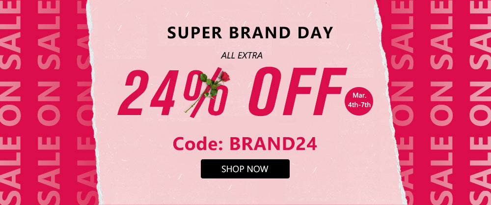 Extra 24% off for all, Code BRAND24