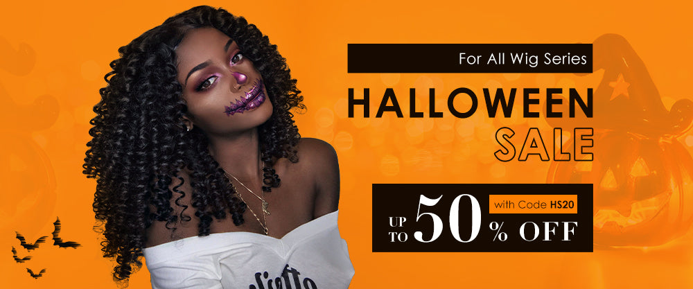 Halloween sale up to 50% for hair wigs