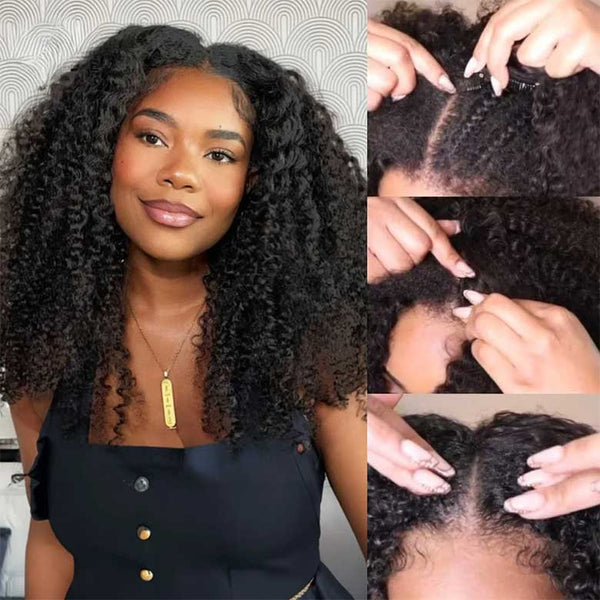 Klaiyi Hair New Easy Contour V Part Wig No Leave Out Beginner Friendly 99$
