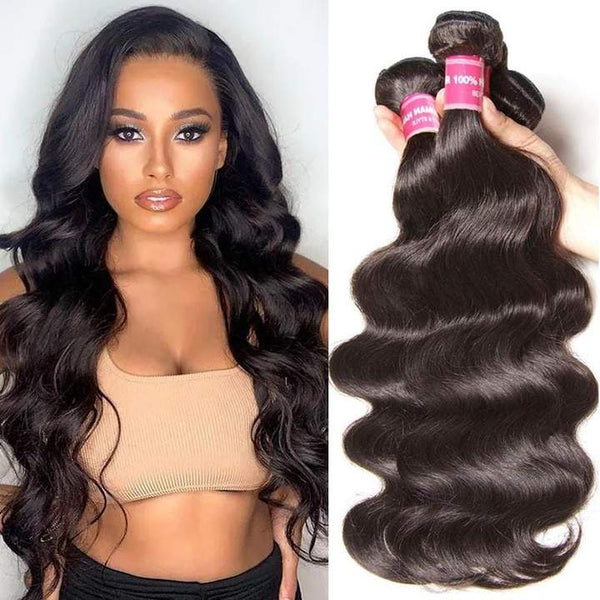 Klaiyi Brazilian Hair Body Wave Human Virgin Hair Weft 3Bundles