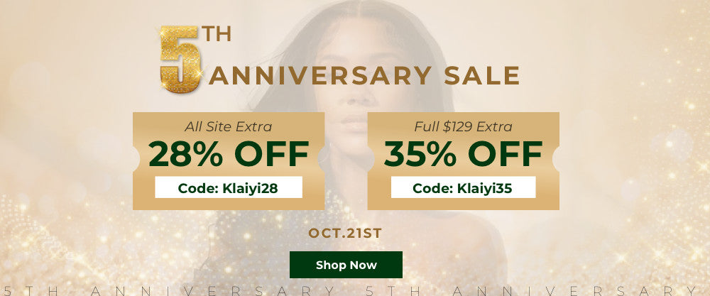 Klaiyi Hair 5th Anniversary sale