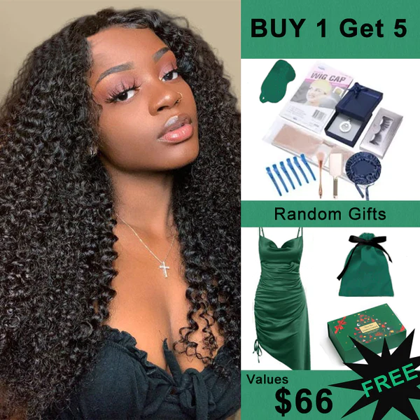 Klaiyi V Part Wig Kinky Curly Meets Real Scalp Beginner Friendly Afro Kinky Upgraded U Part Wigs