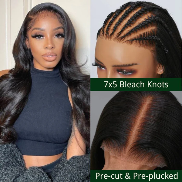 Klaiyi Hair Spring Trends 13x4 Lace Front 7x5 Pre Everything Body Wave Lace Closure Wig 166$