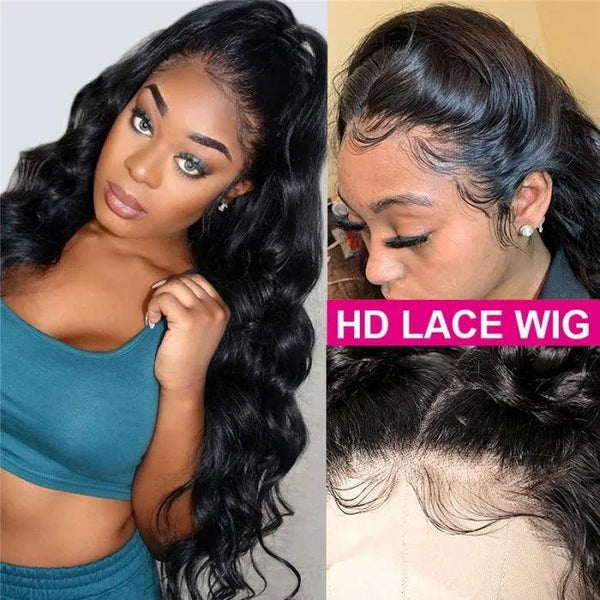 body wave hair 5x5 Invisible HD Lace Closure Wigs