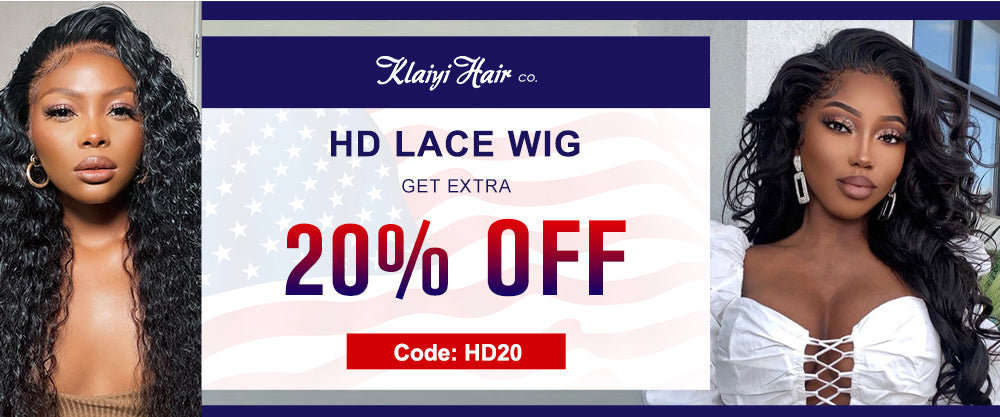 extra 20% off for HD lace wig