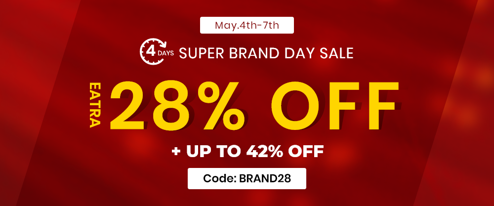 extra 28% off for brand day sale