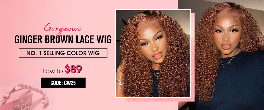 ginger brown color wig sale