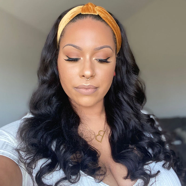 headband wig body wave