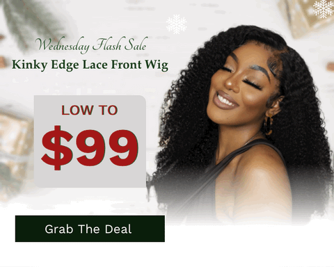 Kinky Edge Lace Wig
