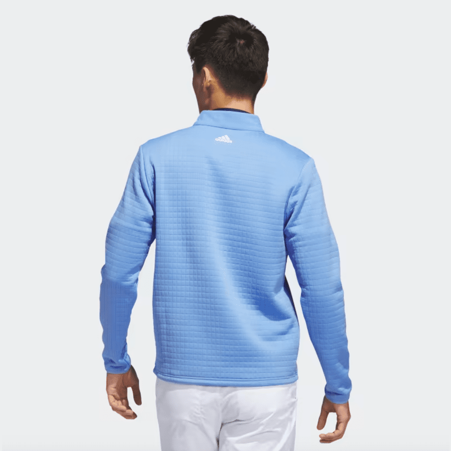 Adidas Water Repellent 1/4 Zip Pullover- Blue