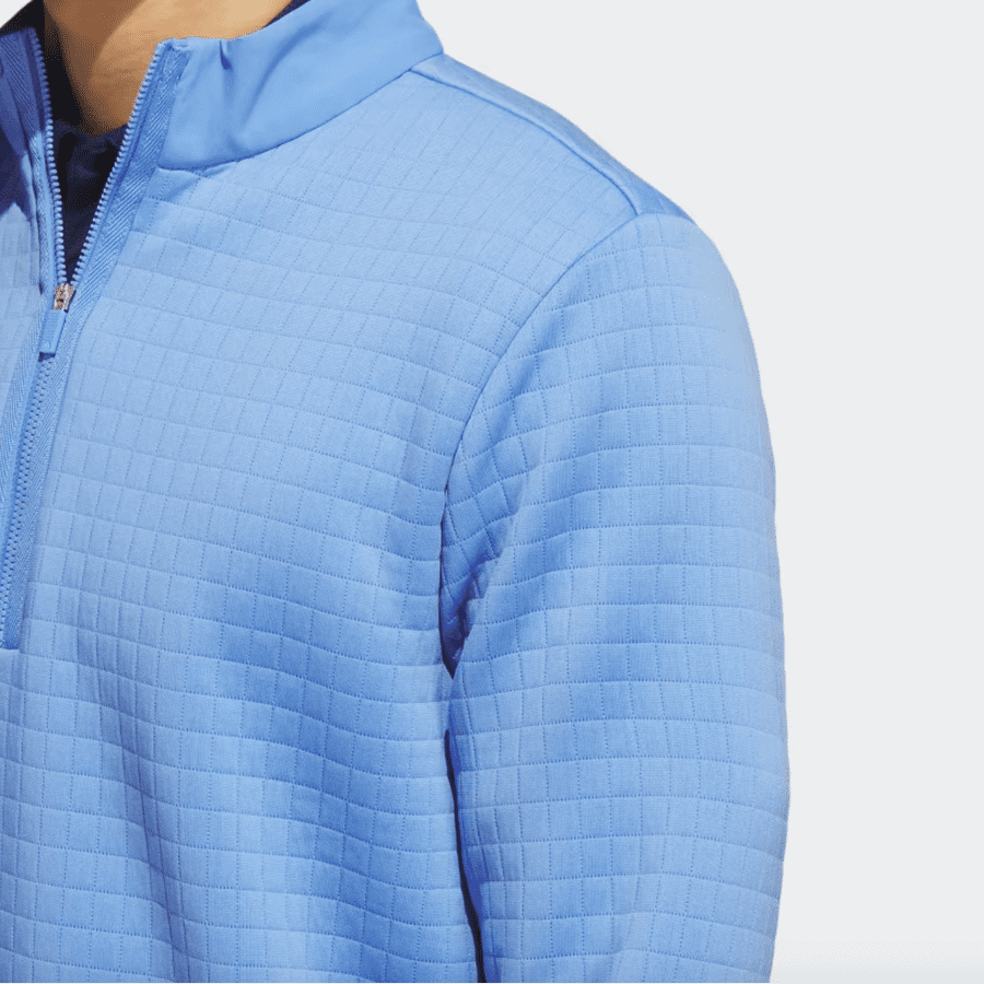 Adidas Water Repellent 1/4 Zip Pullover- Blue