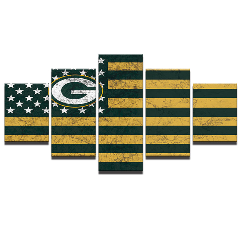 Green Bay Packers American Flag