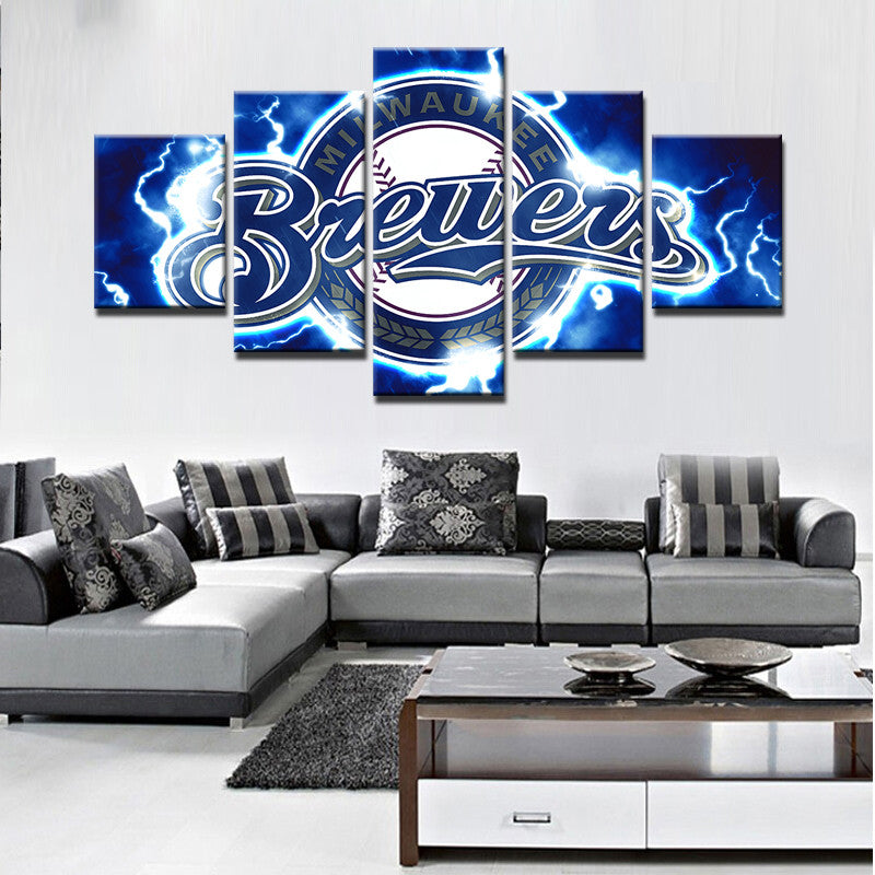 Milwaukee Brewers Baseball Canvas Print