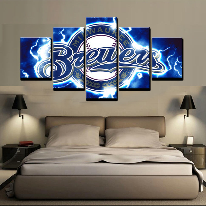 Milwaukee Brewers Baseball Canvas Print