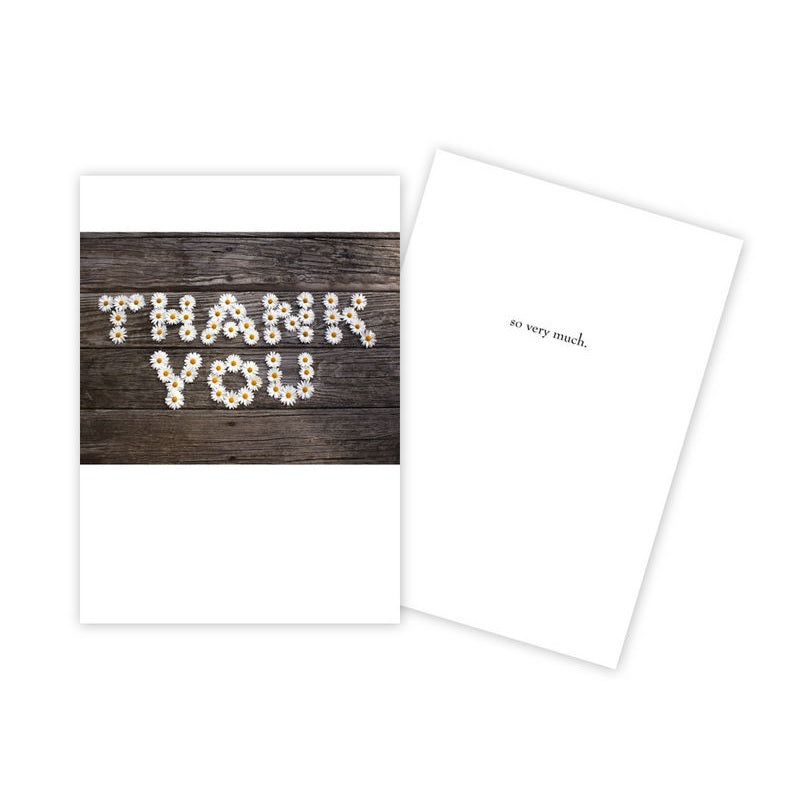 Notecard - Thank You - Daisies Spelling 