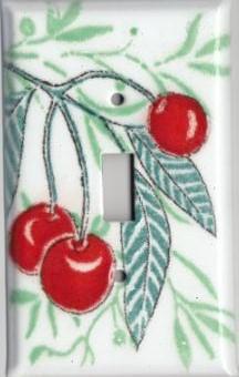 Switch Plate Cover - Single - Cherry