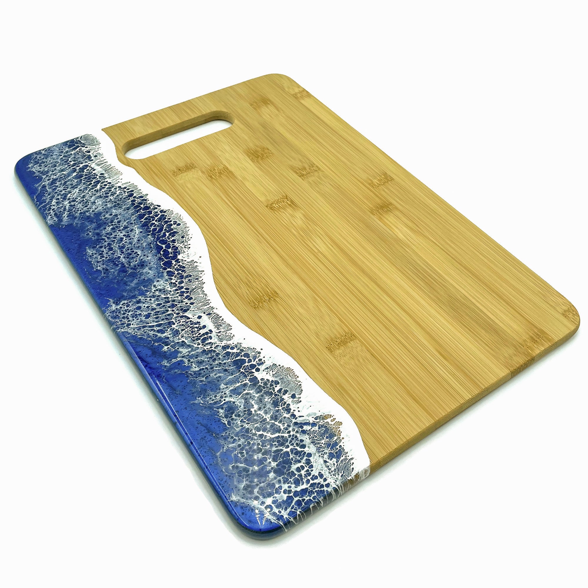 Ocean Wave Cutting Board - Ocean Blue - Horizontal