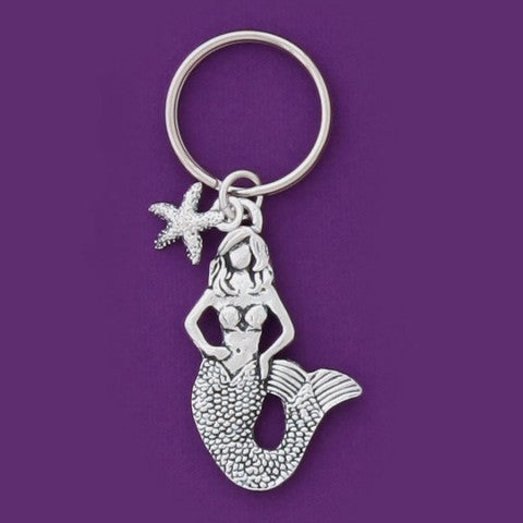 Key Chain - Mermaid - Starfish Accent - KC-84